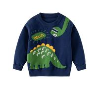 Générique Pull Sweater pour Garçon Sweat Enfant Col Rond Demi Saison Automne Haut en Tricot Stretch Basique Décontracté Coupe Slim Chaud Confortable Hiver l'automne et l'hiver