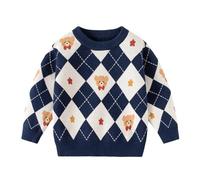 Générique Pull Sweater pour Garçon,Sweat Enfant Garçon Col Rond Demi Saison Automne Ample et Confortable Mode Tops Sweatshirt Chaud Hiver Doublure Polaire en Peluche Enfants de 5 12 Ans