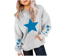 Générique Pull Torsadé Fille Oversized Long Sleeve Sweatshirt Gradient Teen Girls Pullover Tops Cardigans Fille Avec Poches Et Capuche (Grey, 4-5 Years)