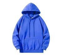 Générique Pull Tricoté Lourd Homme pour Hommes sans Doute Capuche (Blue, XL)