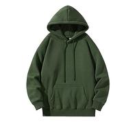 Générique Pull Tricoté Lourd Homme pour Hommes sans Doute Capuche (Green, M)