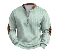 Générique Pullover Homme Hiver - Pull en Tricot éPais pour Homme Sweat-Shirt à Fermeture éClair Manches Longues Imprimé sans Col Et sans Capuche