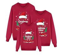 Générique Pulls De NoëL Familles Col Rond, Pull Noel Moche Sweat NoëL Famille Longue Manches Tops Christmas Sweater Doux Confortable DéGuisements pour Enfants Costume PèRe