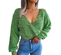 Générique Pulls Femme, Pull Femme Col V Découvert pour Saisons Automne Hiver Confortable et Élégant à Manches Longues