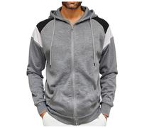 Générique Pulls Homme Vintage Art Classic Paintings Stylish Design Sweatshirt Sweat À Capuche Zippé Homme Pull Col Rond Fermeture Éclair Intégrale De Travail Chantier (Grey,L)
