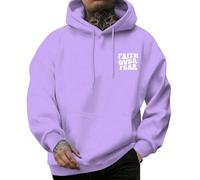 Générique Pulls Homme Vintage Art Classic Paintings Stylish Design Sweatshirt Sweat Homme À Capuche Green Pull Marin Rayures en Tissu Éponge French Léger and Bear Coton (Violet,L)