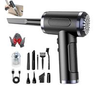 Générique Pumpify Portable 3 in 1 Compressed Air, Duster & Vacuum Cleaner, 3-Speed Modes, Multi-Purpose Cordless Mini Vacuum Cleaner Handheld Rechargeable, Electronics & Car Cleaning (1PC)