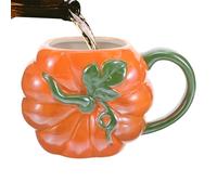 Générique Pumpkin Cups - Happy Halloween Pattern Mug,Ceramic Festive Drinkware Cup With Handle, Dishware & Serving Pieces For Kids Adults Friends Women Wine Work Juice Beer Men Milk