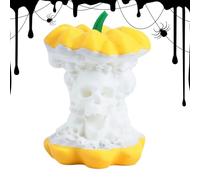 Générique Pumpkin Lights, Halloween Skeleton Pumpkin Lamp Sculpture with LED Glow, Spooky Ornament Decoration for Porch Yard Garden Desk Or Indoor Outdoor Holiday Party Home Display