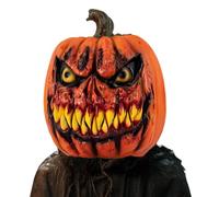 Générique Pumpkin Mask Headgear, Halloween Cosplay Hood, Role Play Costume Accessory, Soft Breathable Fabric Full Head Cover for Masquerade Party Stage Hunt House, 1 Piece