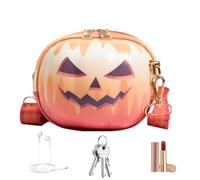 Générique Pumpkin Shoulder Bag | Devil Pumpkins Halloween Bags | Waterproof Leather Shoulders Purse for Dating, Shopping, Travel, and Work Wear