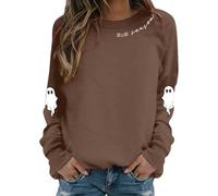 Générique Pumpkin Spice Cafe Sweat Oversize Femme Pull Orange Automne a Capuche Sweat-Shirt Vetement Halloween Gilet Deguisement Horreur T Shirt Costume Tee Probleme Resolu Sang Chemise