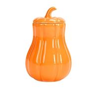 Générique Pumpkin Storage Jar, Fall Candy Container, Ceramic Sealed Canister With Lid, Autumn Themed Organizer for Dried Fruits Loose Tea Snacks Display Use Kitchen Bedroom Living Room Decor Ideas