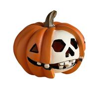 Générique Pumpkins Skeleton Decor - Spooky Skull Pumpkin Decor | Spooky Pumpkin Halloween Decors - Seasonal Horror Decorations for Table Mantel Shelf Window Courridor Home Haunted House Courtyard