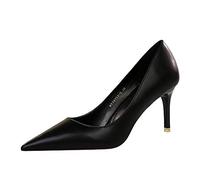Générique Pumps féminins Confortables, avec des Talons de Stiletto à Orteils fermés de 4 Pouces, idéal pour Le Travail, Le Bureau et Les Affaires