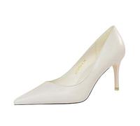 Générique Pumps féminins Confortables, avec des Talons de Stiletto à Orteils fermés de 4 Pouces, idéal pour Le Travail, Le Bureau et Les Affaires