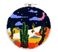 Générique Punch Kit - Punch Needle Kits Erwachsene Anfänger | Sonnenblumen-Pflanzen-Haken-Stickset,Handcraft Punchs Needle Stickerei-Starter-Kits Mit Garnen Und Anleitung Für Anfänger