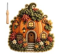 Générique Punch Needle Kit - 3D Cottage Embroidery, Fabric Craft Set