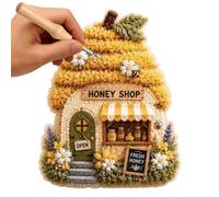 Générique Punch Needle Kit, 3D Fabric Cottage Embroidery Kit