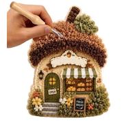 Générique Punch Needle Kit, 3D Fabric Cottage Embroidery Kit