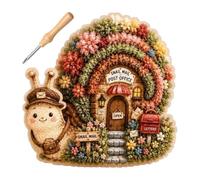 Générique Punch Needle Kit, 3D Fabric Cottage Embroidery Kit