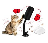 Générique Punching Ball Chat，Jouet Chat interactif，Jeux pour Chat | Jouet de boxe interactif pour chat, sac de frappe avec gants de boxe suspendus et base stable en ABS