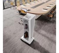 Générique Pupitre de conférence Pliable en métal sur Pied, pupitre de présentation Portable en Bois, pupitre de Lecture pour églises, pupitre de réception avec Spa