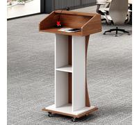 Générique Pupitre en Bois avec Rangement - Pupitre élégant pour églises, Bureaux, écoles, conférences, réunions et Restaurants - Conception Durable et élégante pour des présentations Professionnelles