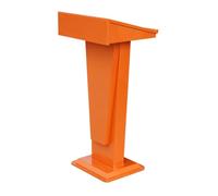 Générique Pupitre sur Pied Moderne pour églises et événements - Support de Podium Mobile, chaire multifonctionnelle, pupitre Roulant Haut de Gamme, Accueil du Public, Orange, 57 x 46 x 118 cm