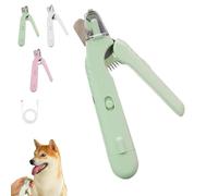 Générique Pupnourish Nail Trimmer, 2 in 1 Nail Clipper and Grinder, Feature LED Light to Visualize Blood Lines, Dust Cover Collects Nail and Low Noise Rechargeable, for Most Animals (Green)