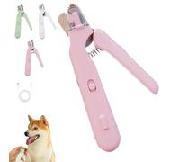 Générique Pupnourish Nail Trimmer, 2 in 1 Nail Clipper and Grinder, Feature LED Light to Visualize Blood Lines, Dust Cover Collects Nail and Low Noise Rechargeable, for Most Animals (Pink)