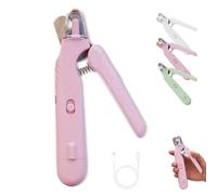 Générique Pupnourish Nail Trimmer, 2 in 1 Pet Nail Grinder and Clipper, Ultra-Quiet, USB Rechargeable, Pet Paws Grooming Tool (Pink)