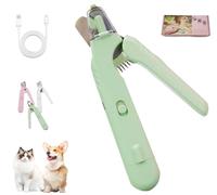 Générique Pupnourish Nail Trimmer, Pupnourishs2 in 1 Nail Clipper and Grinder with Light, Splash Guard，Dog Nail Clippers with Light,Suitable for Pets of (Green)