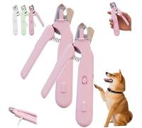 Générique Pupnourish Nail Trimmer, The Safetrim by Pupnourish, 2 in 1 Nail Clipper and Grinder with Light, Rechargeable Pupnourishs Nails Clippers, Quiet Dog Pet Paw Grooming Tool(Pink*2pcs)