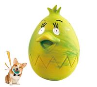 Générique Puppy Egg Toy, Interactive Dog Egg Toy Rubber, 6.3x6.3x9.3cm Adorable Colorful Chicken Shape Easter Pet Eggs Toys, Compact Chickens Shaped Playthings, for Small and Large Dogs