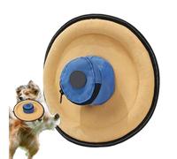 Générique Puppy Flying Disc, Indestructible Dog Games, 28/28/6 inches, Interactive Training Toy, Soft Bite Safe Fabric, Snack Bag Attachment, Outdoor Sports Play for Energetic Pets, Brown