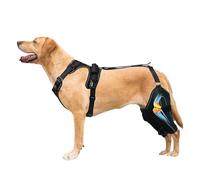 Générique Puppy Knee Brace, Adjustable Dog Back Leg Support Wrap, Color Black Canine Carry Medium and Large Dogs, Comfortable Leg Support for Healing and Mobility