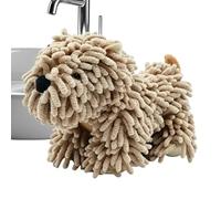 Générique Puppy Shaped Hand Towel - Soft Absorbent Chenille Quick Dry Towel, Cute Animal Hand Rag Decor, Hanging Puppy Towels for Women Kids Dog Lovers Home Use 10.24x5.12x5.12 inches
