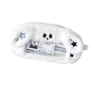 Générique Puppy Style Pen, Large Capacity Organizer, Brush Storage Pouch, Transparent Window, Soft Pencil Case, Ideal for School, Travel, and Daily Use, 1 Piece