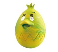 Générique Puppy Toy - Interactive Dog Egg, Rubber Chicken Shape, Colorful Easter Pet Design, Bouncing Chew Activity, Small Large Breeds, Bright Solid Tool for Fetch Training Play