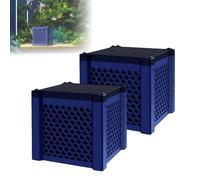Générique Pure Cube Water Trough Filter 2.0, Aquarium Waters Trough Purifier Cube, Filternatur Horse Water Troughs Filter,for Horse, Livestock, Fish Tanks & Ponds (Blue *2Pcs)
