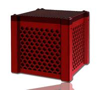 Générique Pure Cube Water Trough Filter,Water Filter for Horses,Carbon Water Filter for Stock Tank,Removes Yellow Water and Fishy Odor (Red)