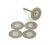 Générique PurpleT Lot de 5 disques de coupe diamantés de 22 mm, mini-lame de scie diamantée avec 1 tige de connexion for perceuse et outil rotatif