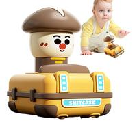 Générique Push and Go Car - Cute Cartoon Friction Toy, Stunt Vehicle, Lightweight Compact Size Easy Grip Colorful Engaging Movement | Suitable for Kids Gift Party Activity Interactive Playtime