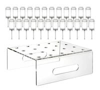 Générique Push Up Cake Pop Containers - 20 Pack Reusable Cake Molds with Lids, Ice Cream Push Pop Container | for Home Bakers, Birthday Parties & Weddings, Clear Treat Shooters for Desserts