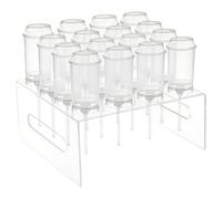 Générique Push Up Cake Pop - Stackable Dessert Cup Tubes With Rack Lid, Transparent Treat Holder Display Stand, BPA Free Party Serving Container Vessel, Portable Mini Sweet Shooter Shots Accessory