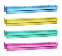 Générique Pusheurs de Carreaux Mahjong, Racks Mah Jongg,Clear 2 en 1 Pushers Ensemble 4 Plateaux acryliques, Accessoires Jeu société pour Train Mexicain, Dominos et Plus