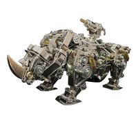 Générique Puzzle 3D en métal, 700 pièces, Assemblage à Faire soi-même, rhinocéros mécanique, Puzzle Animal 3D pour Adultes