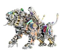 Générique Puzzle 3D en métal, 700 pièces de Construction de Tigre en métal pour Adulte, modèle d'assemblage de Tigre mécanique, Ornements de Puzzle en Acier Inoxydable