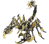 Générique Puzzle 3D en métal pour Adultes, Puzzle mécanique 3D en Forme de Scorpion, kit de modèle Animal assemblé en métal, Jouet Puzzle 3D à Faire soi-même
